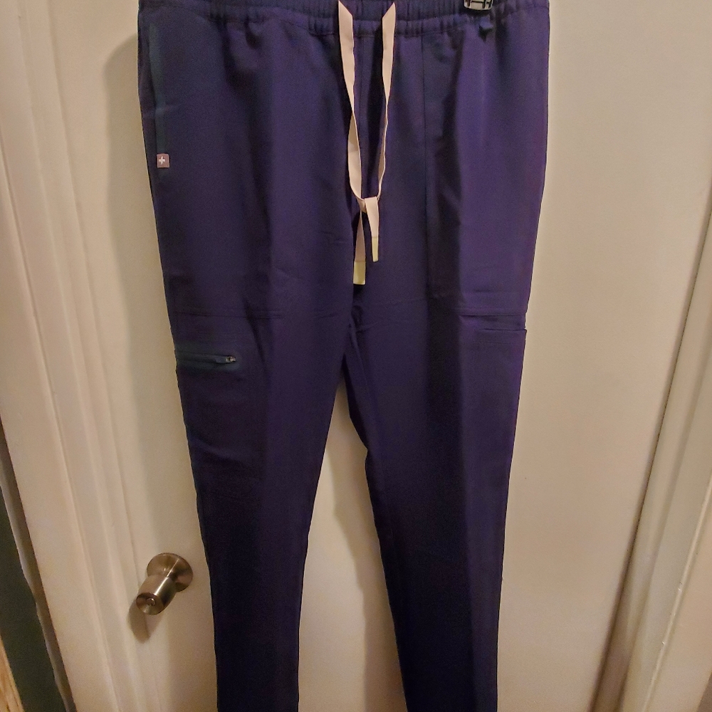 FIGS PERFORMANCE Cairo SCRUB PANTS mens SMALL navy
